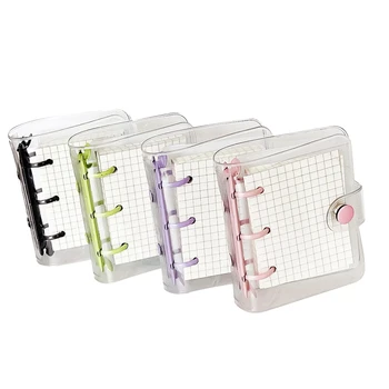 4 опаковки мини-прозрачни 3-верига binderies капаци от вътрешната страница под формата на окото и 12 джобове за binderies кутии (3 броя /комплект)