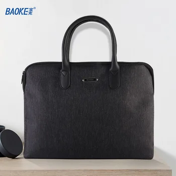 BAOKE GW1006 Бизнес портфейл офис bag, тъмно сив
